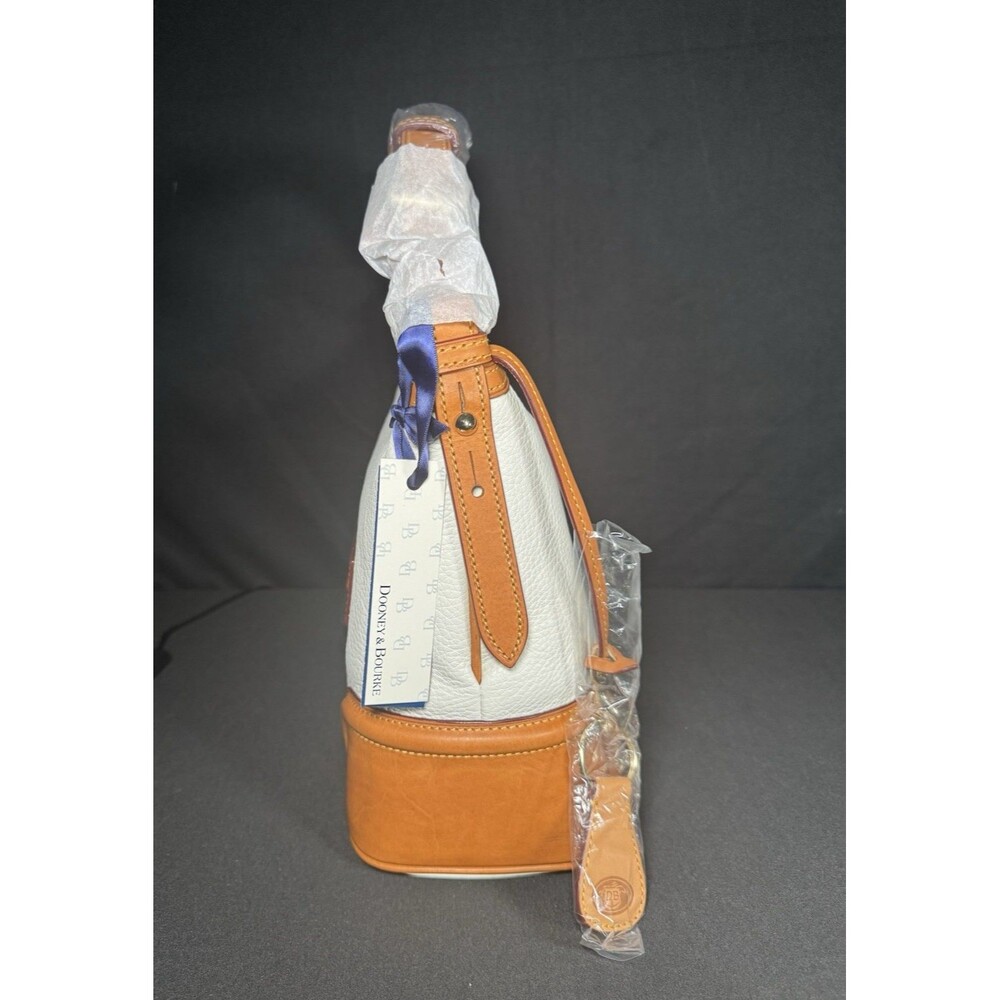 NWT Dooney & Bourke Pebble Leather Hobo Shoulder Bag + Wristlet Wallet White - Picture 5 of 13